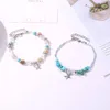 Bracelets de charme, tornozeleiras de barreira de concha de casca natural para feminino para joias de jóias de verão praia de sotaque descalço tornozelo na perna 2023