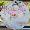 Sunscreen Decorative Umbrella Oil Paper Umbrellas Silk Fabric Printed Umbrella Ceiling Umbrella Dance Umbrellas Lamp Ancient Style Umbrella LT389