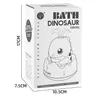 Nouveau dessin animé automatique pulvérisation bain d'eau dinosaure jouet de bain électrique induction arroseur baignoire douche dinosaure jouet pour enfants