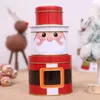 Opakowanie prezentów 20Sets Snowman Tin Box Round Christmas Candy Biscuit Polese Dekoracja Świętego Mikołaja 3PCS/zestaw