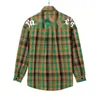 Hommes chemise décontractée plam chemises design hommes femmes hip-hop ample polaire plaid cardigan manteau rayé haut à manches longues