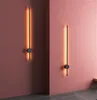 Vägglampa modernt led svart minimalistiska sconce sovrum belysning sconces wa005