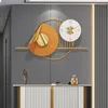 Horloges murales grande horloge Design moderne salon décor à la maison décoratif Simple lumière luxe mode montre métal