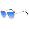 Sunglasses 2023 Retro Elegant Metal Love Peach Heart Marine Piece Female Heart-shaped Fashion