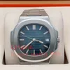 Orologio impermeabile da uomo di lusso AAA Orologi meccanici automatici 5711 Cal.324 movimento cinturino argento acciaio inossidabile blu mens 40mm Orologi da polso regalo trasparenti