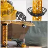 ElectricRC Car 2023 Upgraded Version Remote Control Construction Crane 6CH 128CM 680 Rotation Lift Model 24G RC Tower Toy For Kids 230504