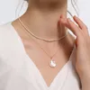 Colliers pendentifs Petites perles collier de perles d'eau douce naturelles pour les femmes fleur irrégulière perles baroques pendentif collier bijoux de mariage élégant 230505