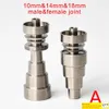 Clous en titane universels sans dôme 6IN1 10mm 14mm 18mm joint pour clou sans dôme mâle et femelle de haute qualité