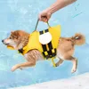 Westen Niedliche Schwimmweste für Hunde zum Schwimmen im Pool, Strand, See, Auftrieb, Ripstop-Hundesicherheitsweste, Schwimmen, reflektierender Hundebadeanzug