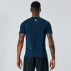 メンズTシャツllメンズアウトドアシャツ新しいフィットネスジムサッカーサッカーメッシュバックルースポーツクイックドライTシャツスキニー男性