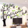 Wallpapers Creative Po Wall Decoration DIY Tree Wall Sticker Art TV Sofa Background Wall Poster 5 Sizes Family Wallstickers Po Frame 230505