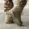 Chaussures de sécurité Bottines militaires hommes en plein air en cuir véritable tactique Combat homme bottes armée chasse bottes de travail pour hommes chaussures Casual Bot 230505