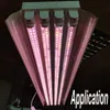 Envío gratis 25pcs LED Plant Grow Light T8 Lámpara de tubo LED para invernadero y planta de interior Floración Creciente Espectro completo Color rosa púrpura