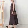 Casual klänningar sommar koreanska kvinnor broderi vit klänning mori flicka söt lös bred tank lång maxi camisole boho petticoat stuga