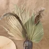 Dekorativa blommor 4 datorer Adorno Para Mesa de Dried Palm Leaf Decoration Flower Bouquet Rustic Table Fan Leaves Wedding Fans