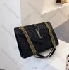 Luxurys Designers borsa da donna Moda V punto Borsa in metallo Lettera Catena con patta Borse Messenger Borsa a tracolla con catena Borsa da donna Portafoglio Totes