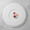 Placas Creative White Ceramic Plate French Modern Meteorite Dinner Restaurant El Tableware Molecular Cuisine Soberset Prishes