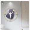 Wandklokken Noordse minimalistische klok rond 15 mm metal Fashion Creative Home Decoration Single Side Orologi da Parete a