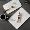 Plates Nordic Ceramic Marble Pattern Tray 12-inch Dining Table Set Plate Household Storage Living Room Decoration Display