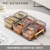 Пластины Light Luxury Transparent Fruit Plate Living Room Конфеты для посуды сухой коробка для хранения дисплея Dessert Dessert Plastic