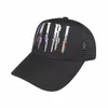 2024 LEXURIE LETRE BRODERIE Curved Wave Hat Men Goggle Mesh Men Cross Punk baseball cap