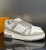 Marke Vintage luxuriöser Männer Sneakers Schuhe Denim Bule Black Blume Gummi-Sohle Abloh Low Top Trainer Virgil Party Hochzeit Dr. Skateboard Wanderung EU38-46