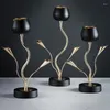 Candle Holders Creative Nordic Style Light Luxury Holder Table Romantic Wedding Candlelight Dinner European Decoration Ornaments X720Y