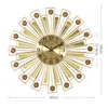 Zegary ścienne luksusowy kreatywny zegar nowoczesny design stół do salonu osobowość dom Decor wycisz proste zegarki