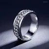 Clusterringen PT950 Platinum Men's Wedding Trendy Ring Personaliseerd touw kan worden aangepast voor vriend