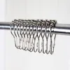 12pcs Shower Curtain Rings Hooks Metal Bathroom Clip Easy Glide Hooks Polished Curtain Hooks