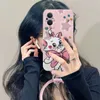 Designer Silicone phone case Pink Kitten Suitable for iPhone 14 13 12 Pro max 12 14plus Soft shell Anti-fall phone case