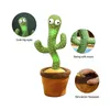 Toys Lovely Talking Pet Toy Dancing Cactus Sun Flower Interactive Speak Talk Sound Record Repeat Toy Cat Dog Electronic Plush Toys