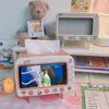 Vävnadslådor servetter söt plastvävnadslåda hem multifunktionell kawaii skrivbord TV -vävnadslåda en enkel kreativ lagringsbetaverhållare pappersfack z0505