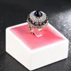 Bröllopsringar Kinel Luxury Big Natural Stone Ring Vintage Crystal Antique for Women Gold Color Party Christmas Gift Turkish Jewelry 230505