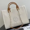 Designer bags Handbags Tote bag channel Chain Bagss Beach Women Luxury Fashion Knitting Purse Shoulder Large capacity Canvas Shopping bag 03