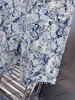 Xinxinbuy Men Women DesignerShorts Pant Jacquard Flowershollute Out Cotton Spring Summer Khaki Green Blue M-2XL