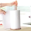 Toilet Paper Holders Stainless Steel Kitchen Roll Paper Towel Holder Bathroom Tissue Stand Dining Table Vertical Napkins Rack Kitchen Storage Shelf 230504