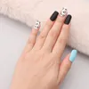 Fałszywe paznokcie 24PCS Fashion Nail Art Glitter Pełna okładka Wzór lamparta Fałszywy sztuczny