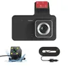 V1 4.0 inch Car DVR 24H HD 1080P Dash Camera Dual Lens Video Recorder 1080P Black Box Cycle Dash Cam Mirror Driving Recorder