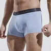 Mutande Intimo per uomo Seta ghiacciata Traspirante a forma di U Pouch Boxer Slip Pantaloncini Trunks Bikini ultrasottile Mutandine senza cuciture