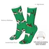 Men's Socks Funny Green Jack Russell Terrier Women 2023 Men Bike