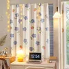 Curtain Hole-free Blackout Curtains Nordic Short Bedroom Doorway Home Office Decorative Decoration Partition Drapes O6x4