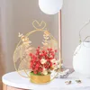 Dekorativa blommor kinesiska bröllopsdekoration konstgjorda vårfestivalår presenter prydnad