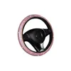 Steering Wheel Covers Women Girls Bling Cover Fashion Car Interior Driver Easy Install 15 Inch Driving Anti Slip Universal Foldable