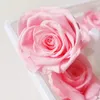 Flores decorativas 8pcs/caixa grau A Eterno Roses cabeças naturais reais frescas preservadas para sempre rosa eternnelle imortal Diy Flor Material