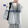 Vestes pour hommes Mode Réversible Porter Taille Lâche Plus Fat Gay Hong Kong Style Avec À Capuche Jeunes Hommes Couple Veste