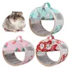 Leveranser Gaiola de Hamster Kafesi Bag Small Animal Portable Sugar Glider Utgående reseväska husdjur Guinea Pig Cage Pet Supplies