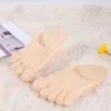 Slippers Simulation giant funny slippers toe shoes big feet spoof bare five fingers soles toys 230505