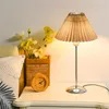 Tafellampen Noordse geplooide lampstof Atmosfeer Student Studie Woonkamer Slaapkamer Bedroom Nachtlicht Home Decorate