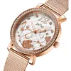 Zegarek na rękę Julius Lady Women's Watch Japan Quartz Godziny Fine Rose Flower Fashion Sukienka Bransoletka stal nierdzewna urodziny